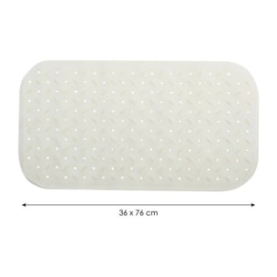Tapis Fond de baignoire antidérapant Caoutchouc CLASS Blanc MSV