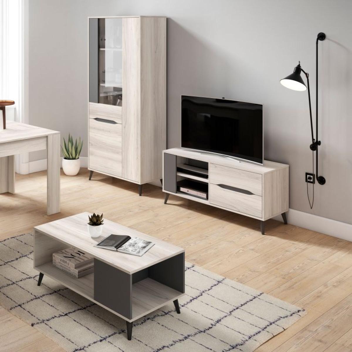 Mueble TV Lizz 110 Grayish - Antracita