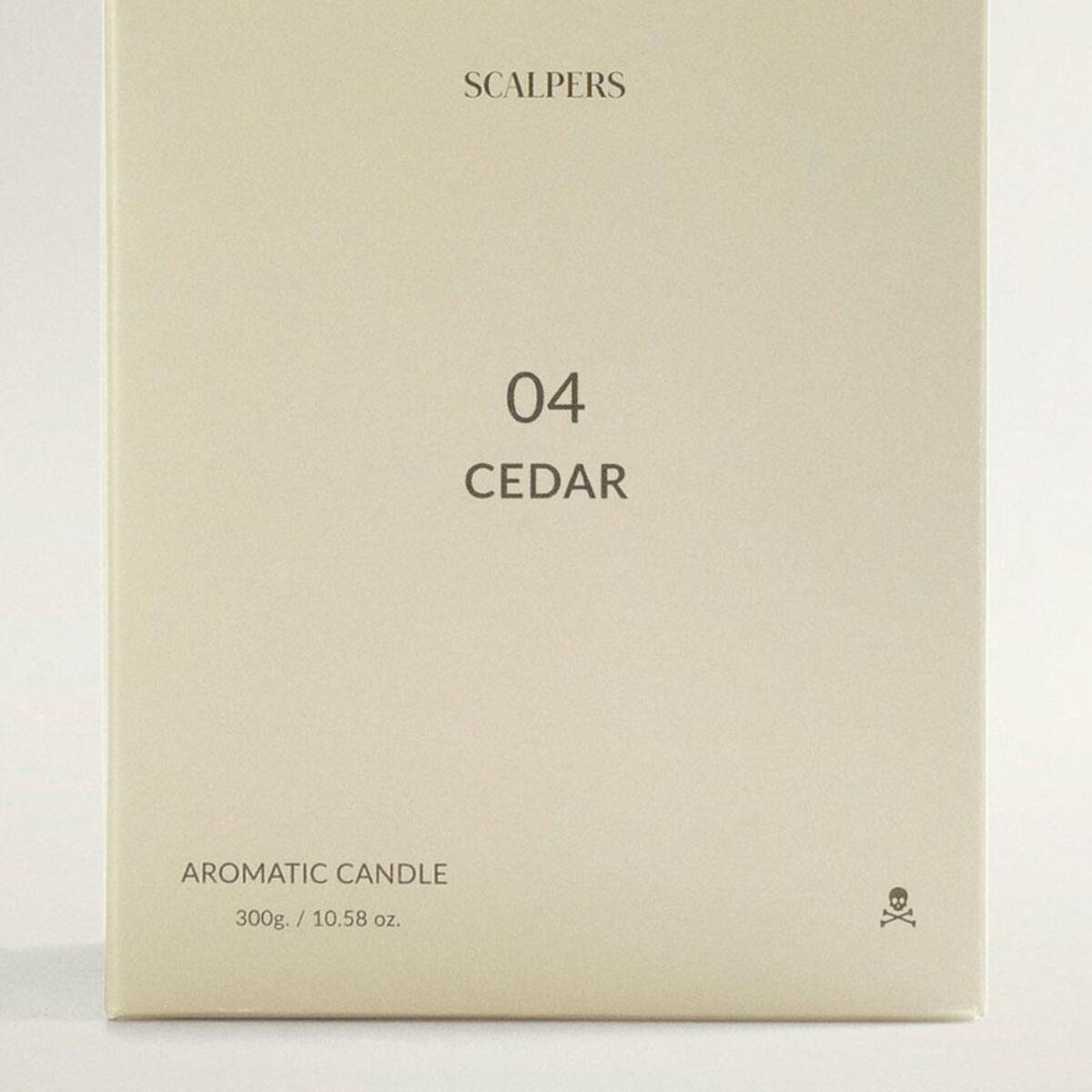 Vela aromática 300gr aroma cedro scalpers