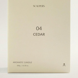 Vela aromática 300gr aroma cedro scalpers