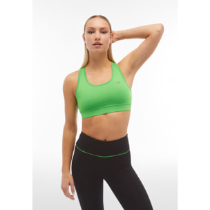 Reggiseno sportivo in tessuto tecnico traspirante