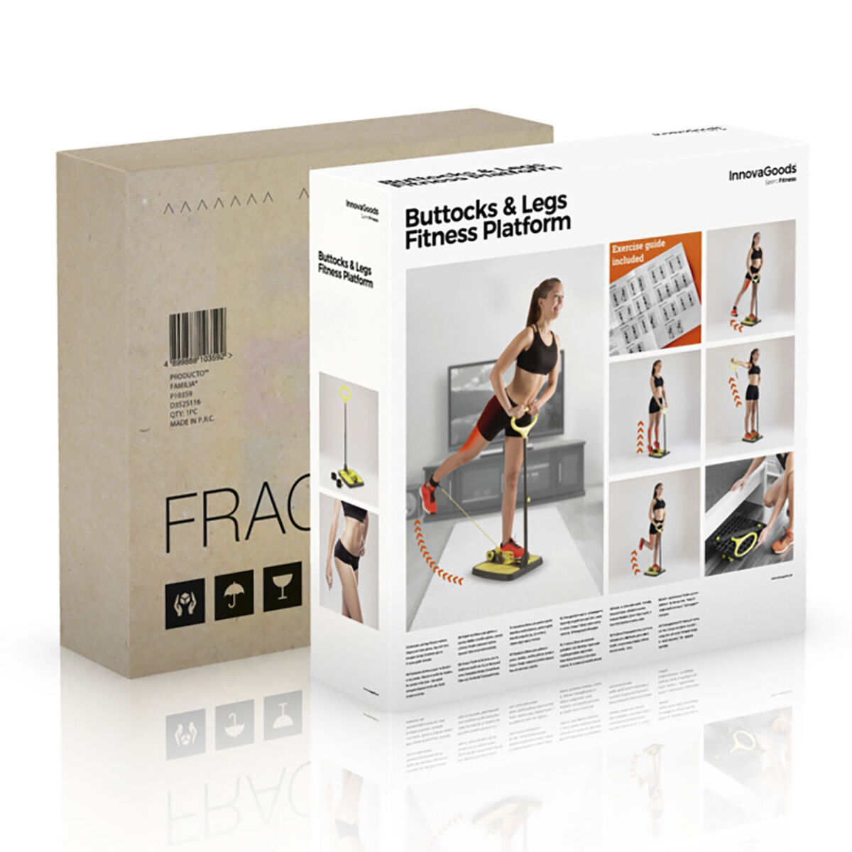 Plateforme de Fitness pour Fessiers et Jambes avec Guide d'Exercices InnovaGoods