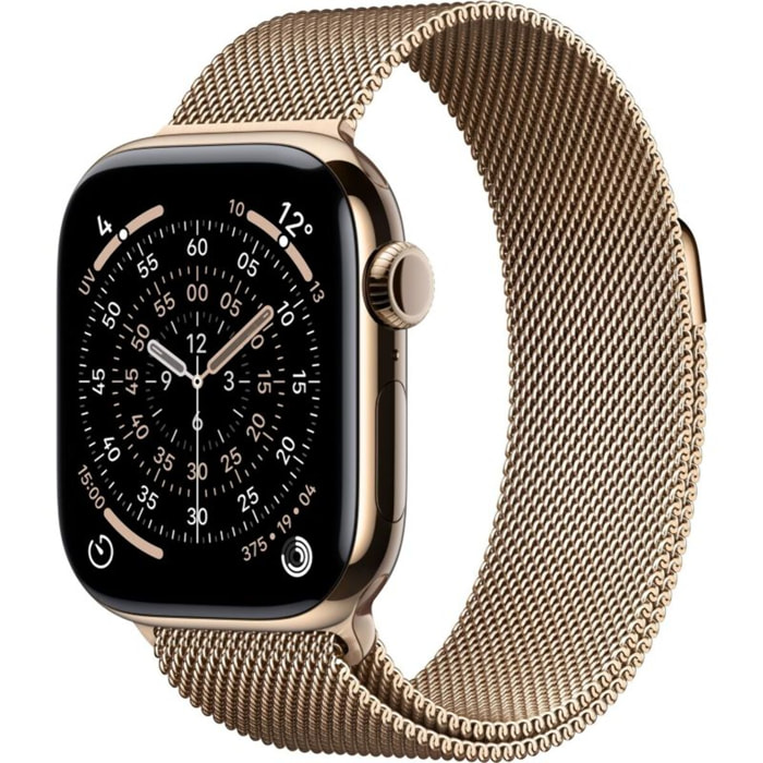 Montre connectée APPLE WATCH 46mm Tit Or Milanais Serie 11 S/M Cellular