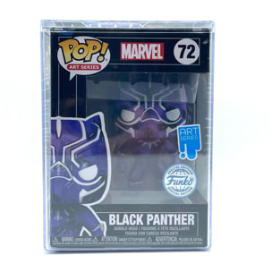 Marvel Pop! Artist Series Vinile Figura Black Panther Special Edition 9 Cm Funko