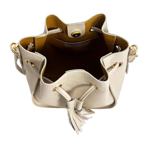 Bolso tipo cubo Cheval Firenze Matilde Beige