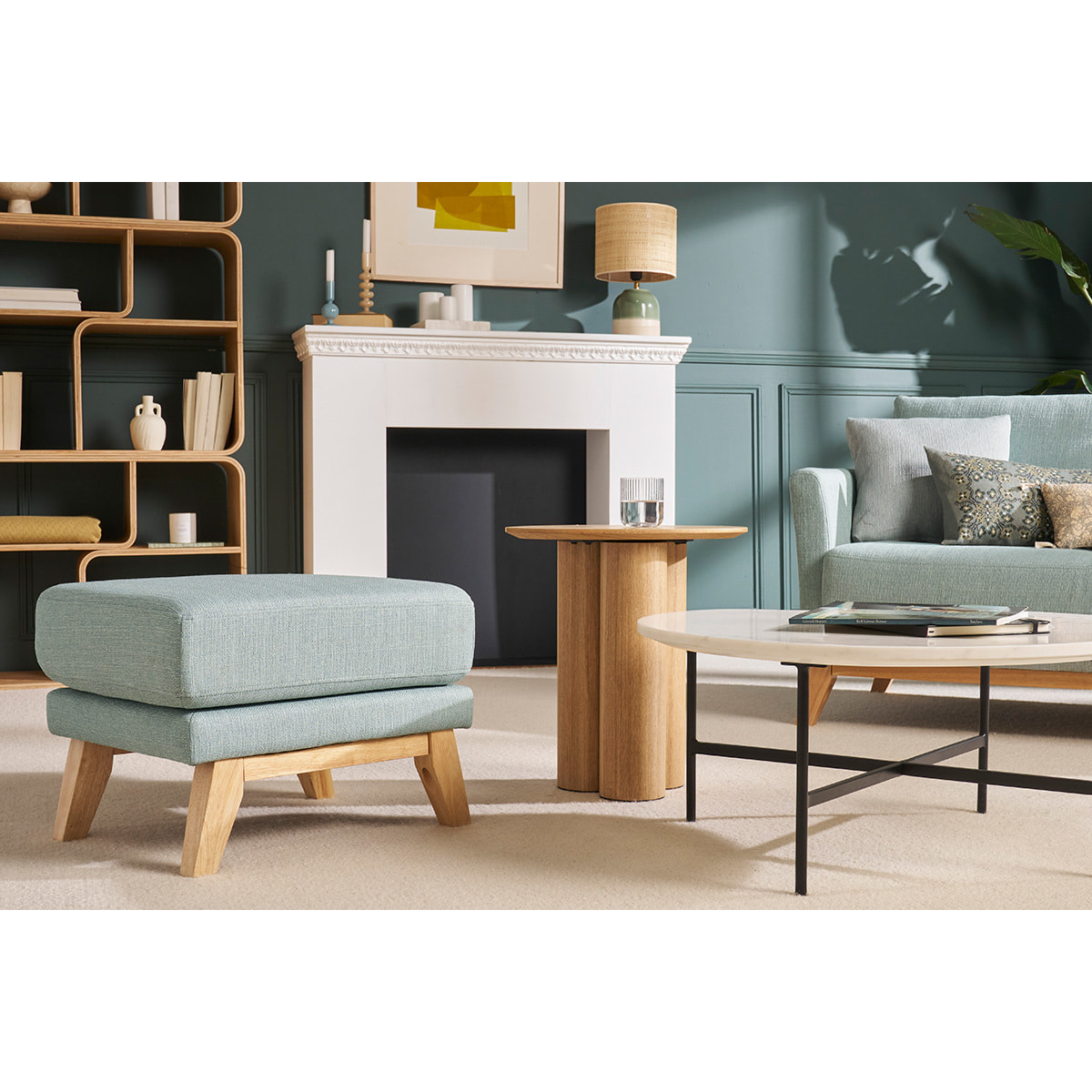 Table d'appoint bois clair L44 cm HOLLEN