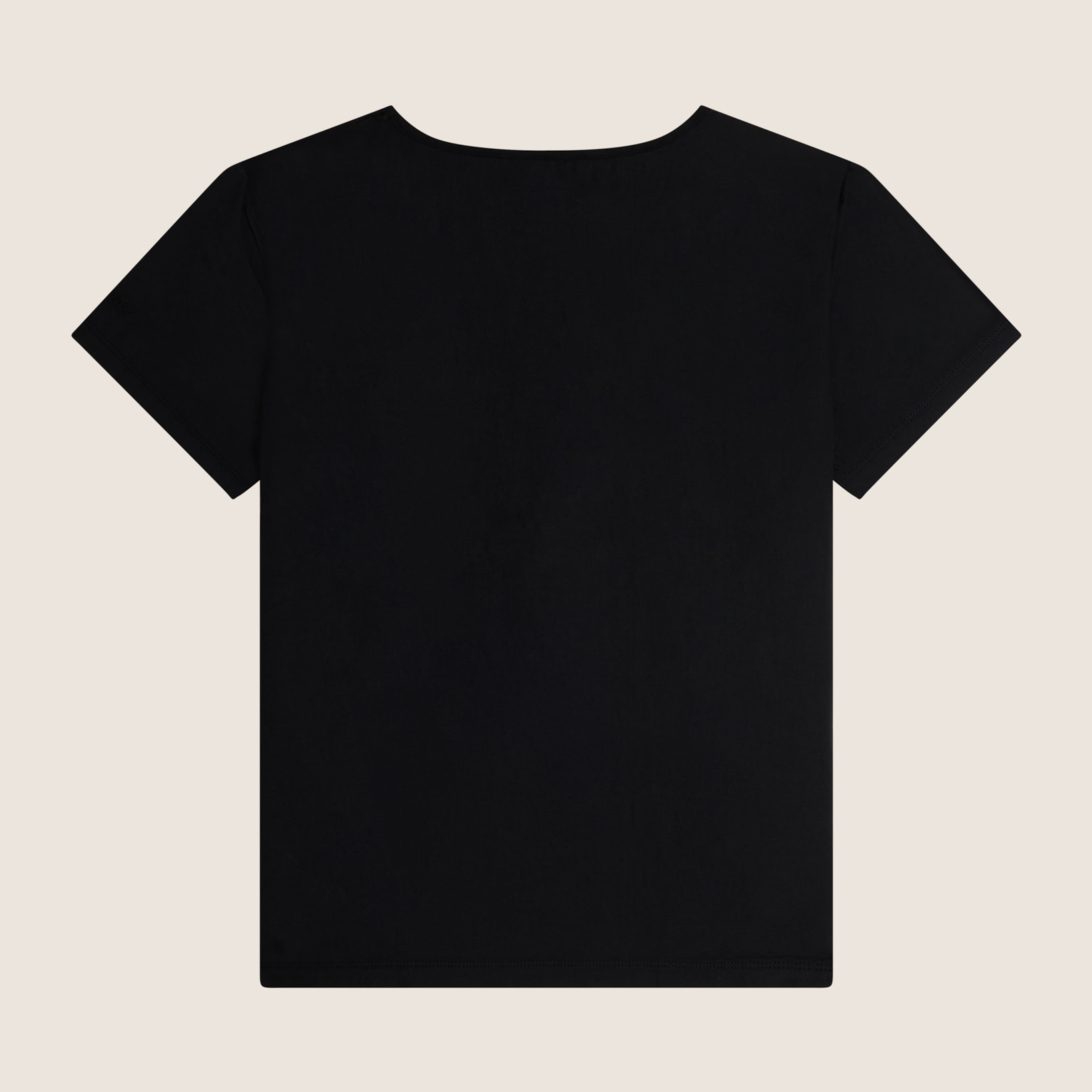 T-shirt regular da donna in tessuto stretch a base cotone