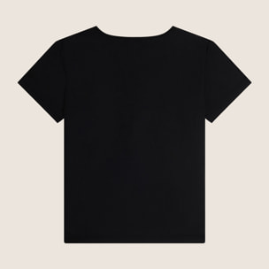 T-shirt regular da donna in tessuto stretch a base cotone