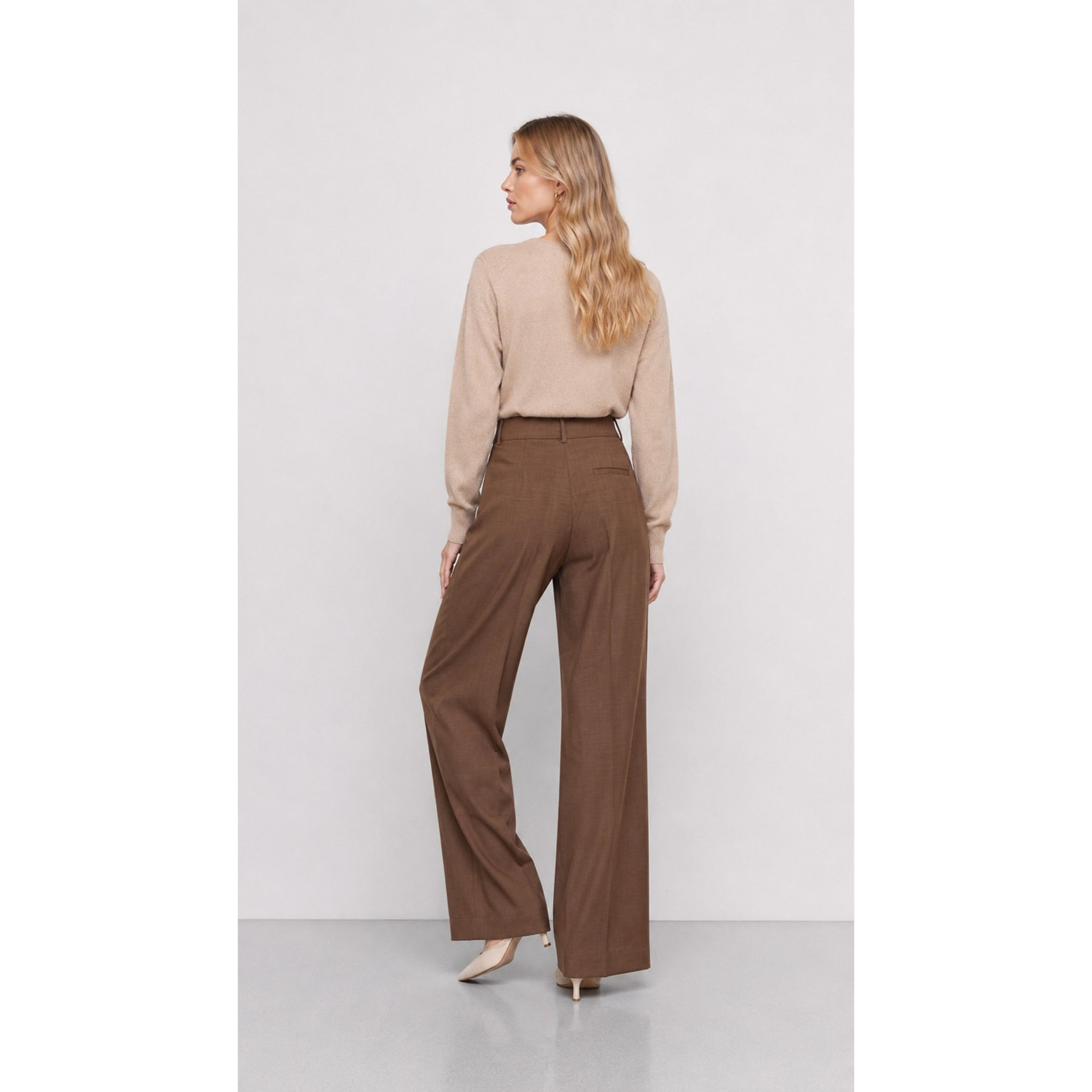 Kocca - Pantaloni sartoriali da donna a gamba larga e vita alta Donna