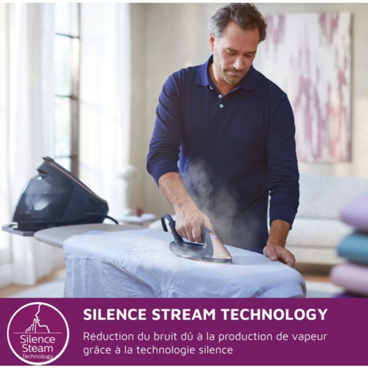 Centrale vapeur PHILIPS PSG9030/20 noir et rose doré 1,8L