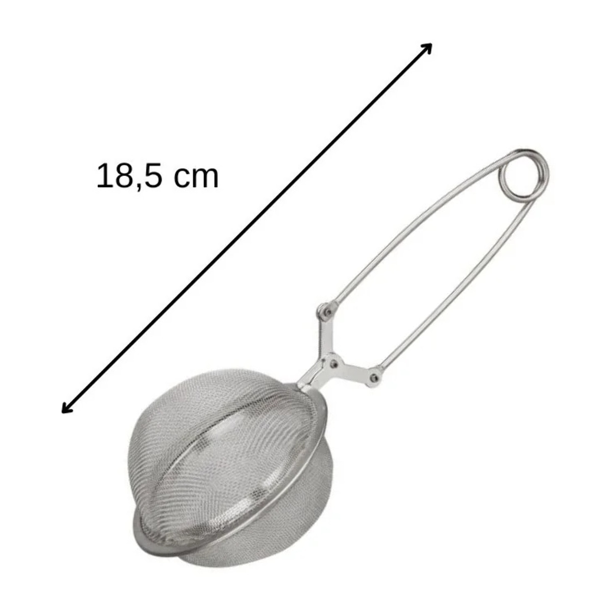 Ensemble de 2 Boules à thé type Pinces à thé en inox 18,5 cm Fackelmann