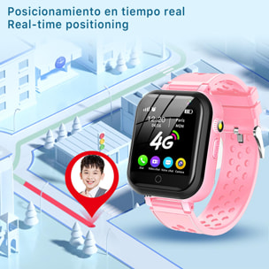 Smartwatch T16 4G localizador GPS,Wifi y LBS. Videollamada, micro chat, botón SOS.