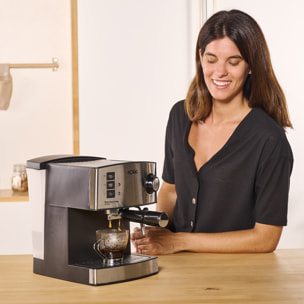 Solac - Cafetera Espresso Taste Classic M80 Inox 850 W