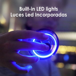 Spinner volante con luci a LED.