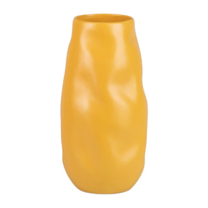 Florero Ceramica Amarillo Mate 16x16x30 Cm