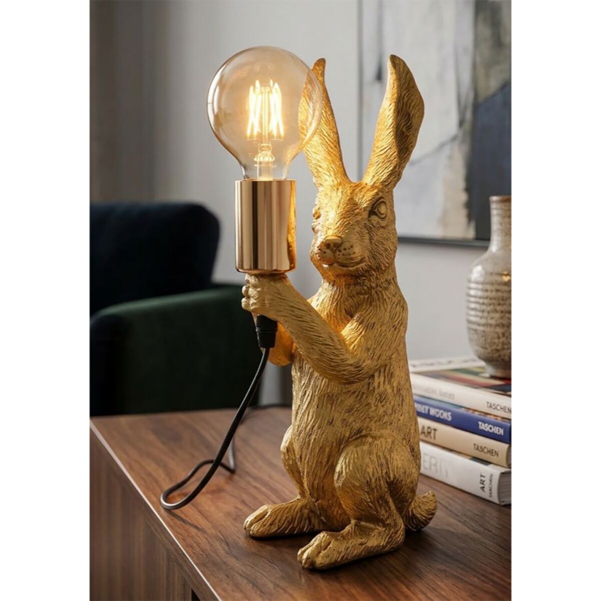 LAMPADA DA TAVOLO RUBBIT CM 13X17X35.5