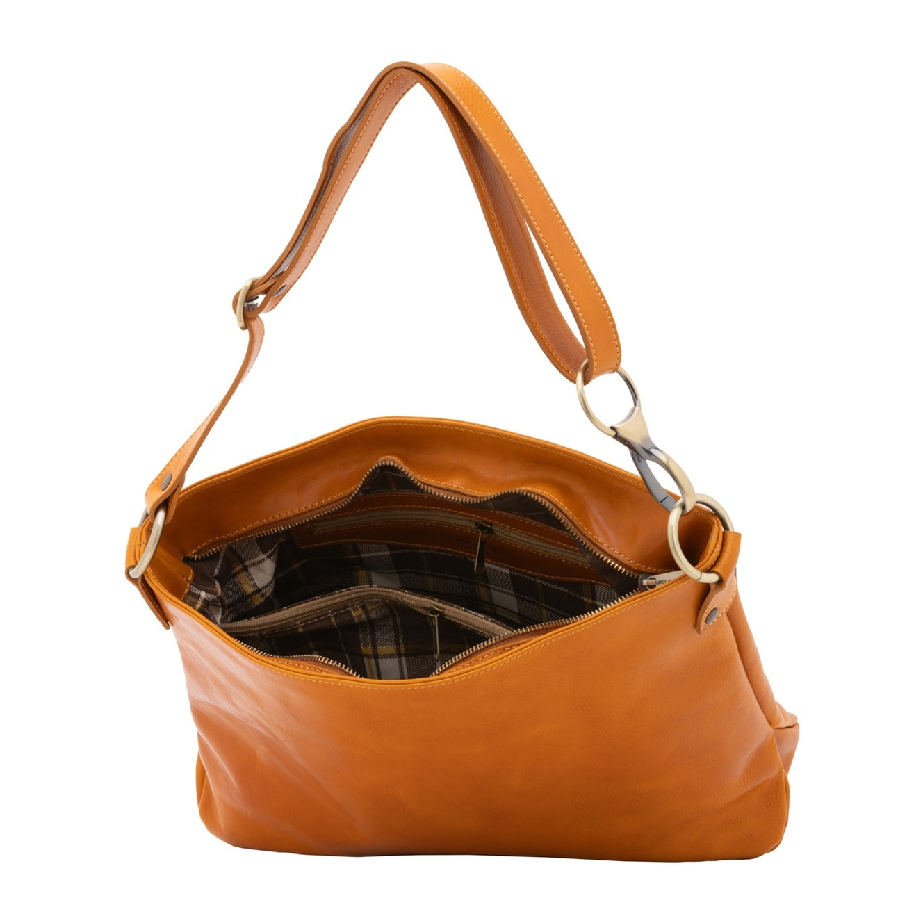 Borsa a spalla da donna - Modello False - 100% pelle - 38.0 x 29.0 x 11.0 cm