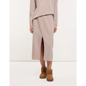 Falda Midi Beige - Lonchi