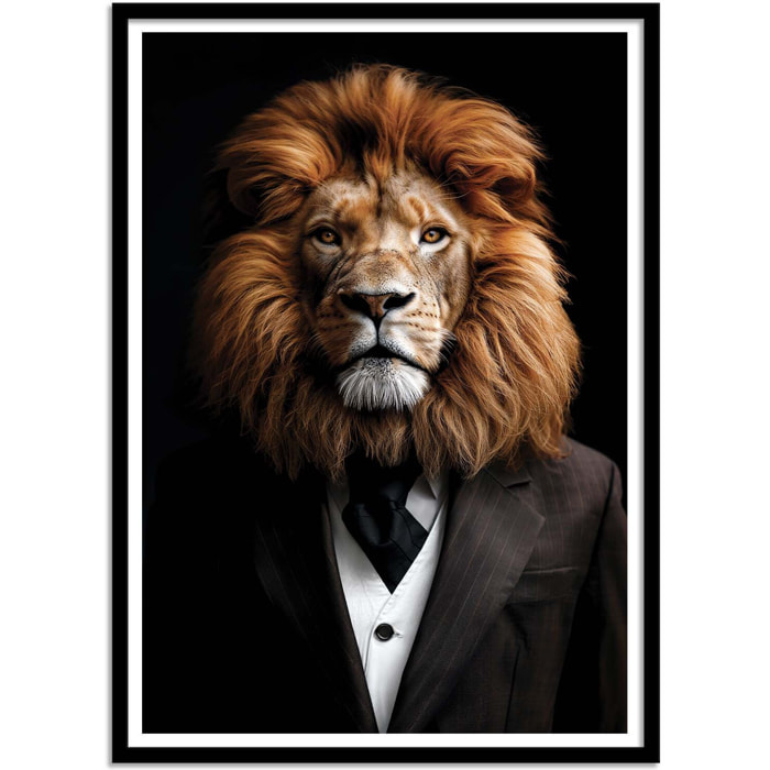 Affiche - Lion Wild Suits - Philippe Hugonnard