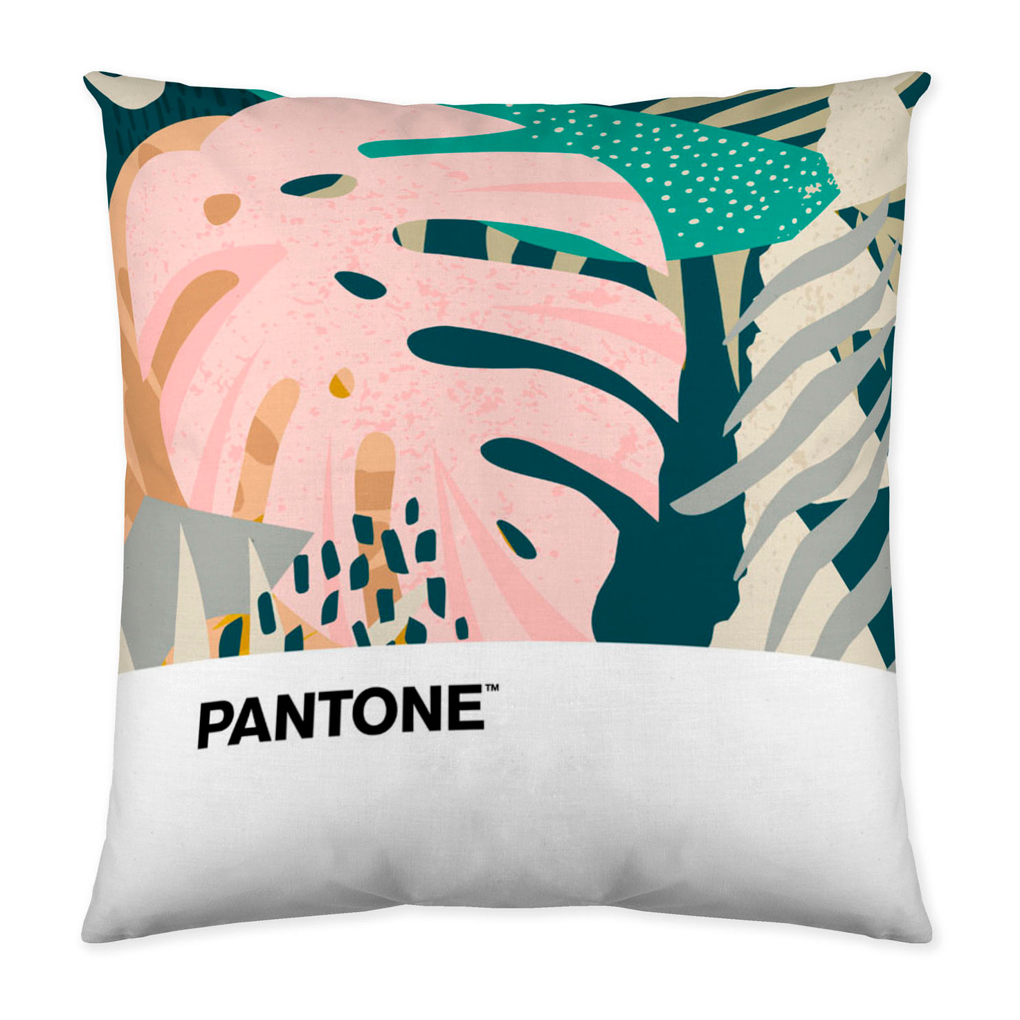 Pantone - Funda de Cojín Estampado - Con Cremallera - Sin relleno - 100% Algodón - Jungly