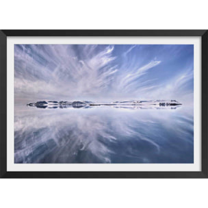 Affiche paysage Une Journee en Arctique Affiche + cadre en bois - Noir