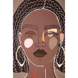 DIPINTO SU TELA TRIBAL -A- CM 80X2,8X100