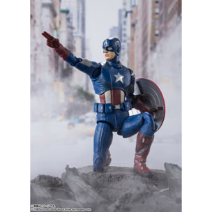 Avengers Assemble Figura Captain America Shf 15 cm Bandai