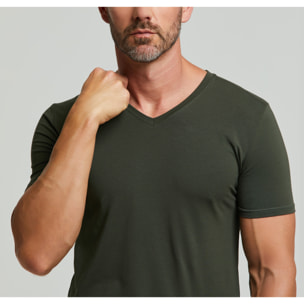T-Shirt scollo V no stress cotone modal