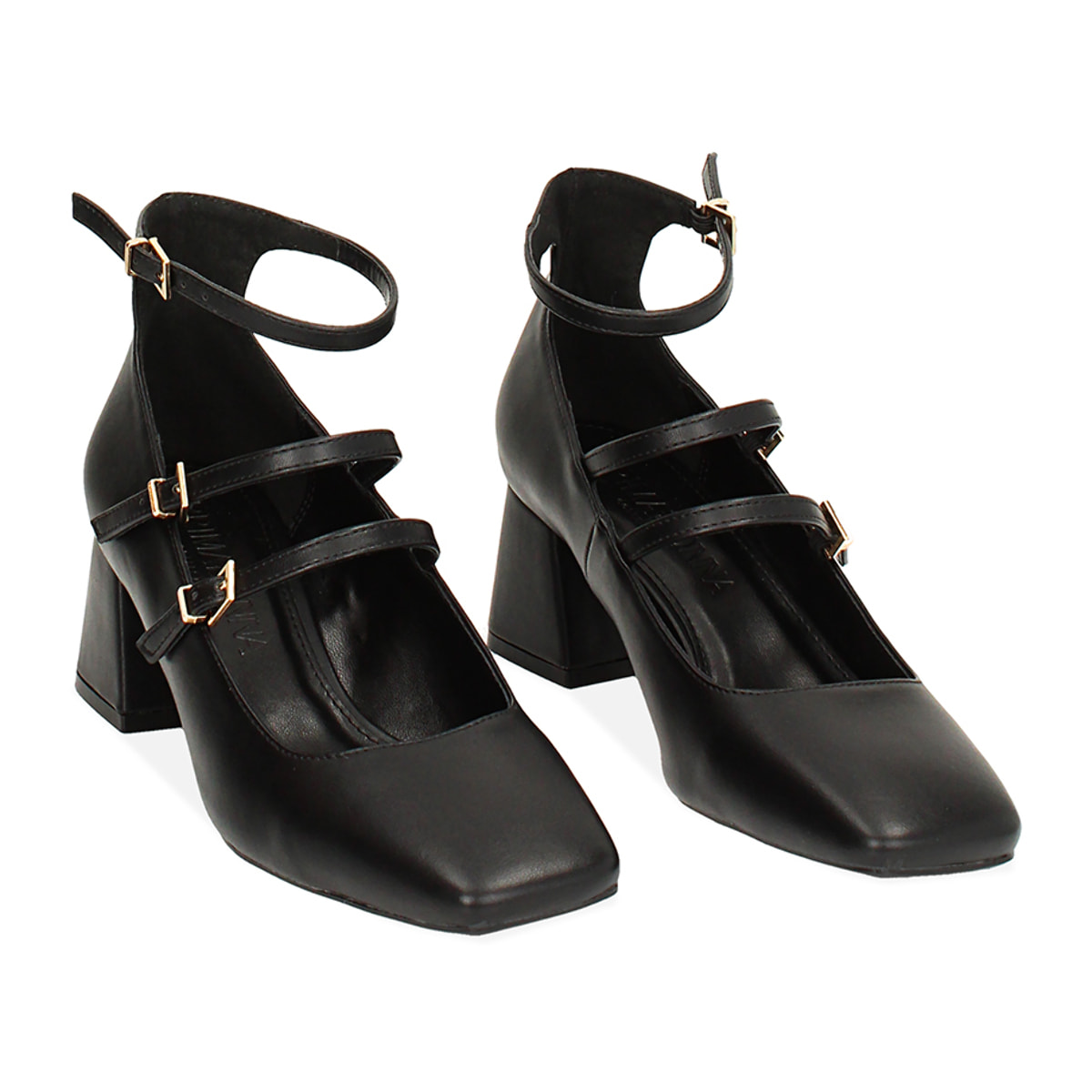 Décolleté negras con cordones