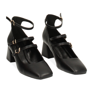 Décolleté negras con cordones