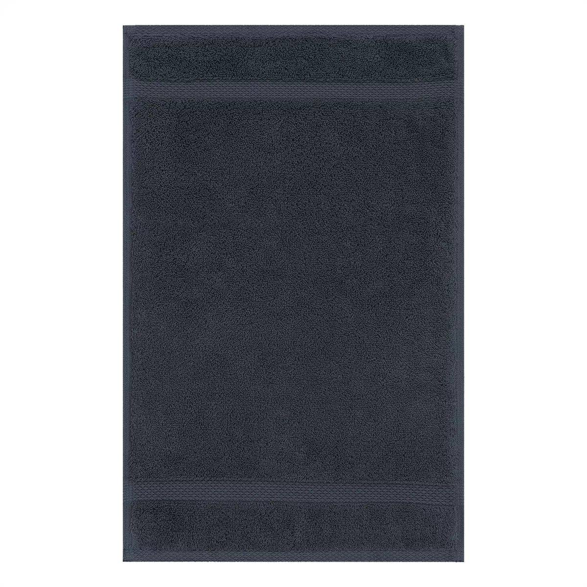 Serviette invites pur coton 550 g/m² uni marine Elea navy