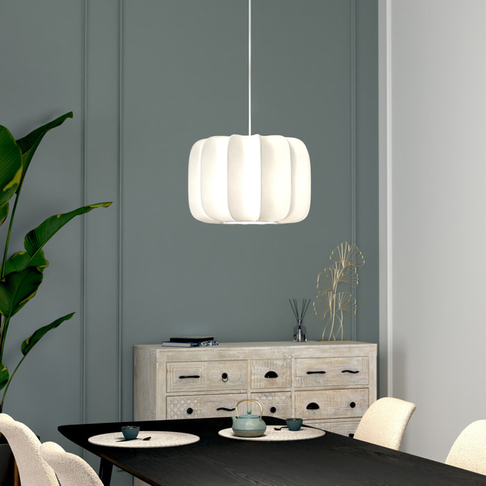 Suspension "Tobie" coton blanc D37cm