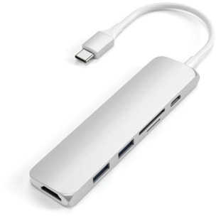 Hub USB C SATECHI USB-C Slim Multimedia silver