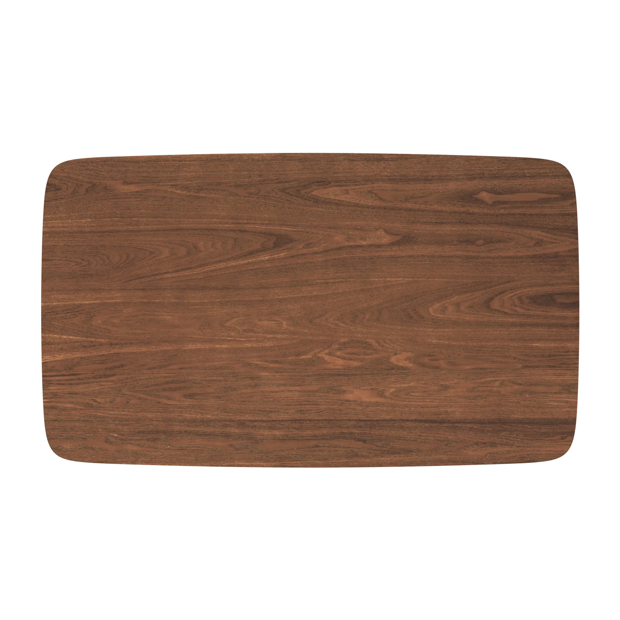 Table rectangulaire 6 personnes en bois foncé 150 cm - Oman