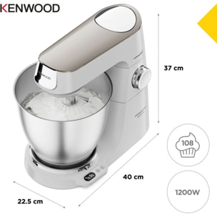 Robot pâtissier KENWOOD KVL65.009WH Titanium Chef Baker XL