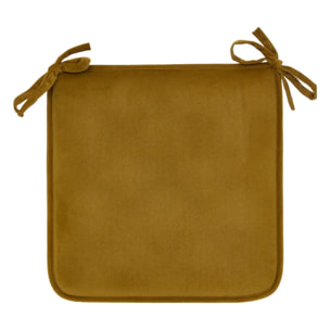 Galette de chaise Lilou mordoré 38x38cm