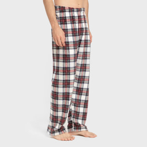 Pijama coral hombre Cuadro Celestia Burdeos