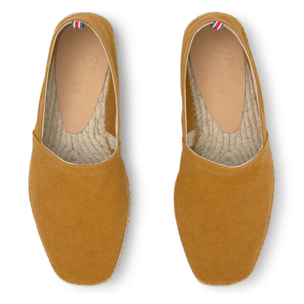 Alpargata plana Pablo estilo camping en algodón orgánico lavado