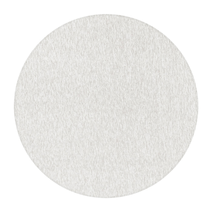 NADOR - Tapis rond de salon moderne Creme