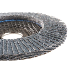 Disque à lamelles support résine conique Zirconium - Ø 125 mm - Grain 60 - Inox, acier - 1 pièce - HERMES - 6018698