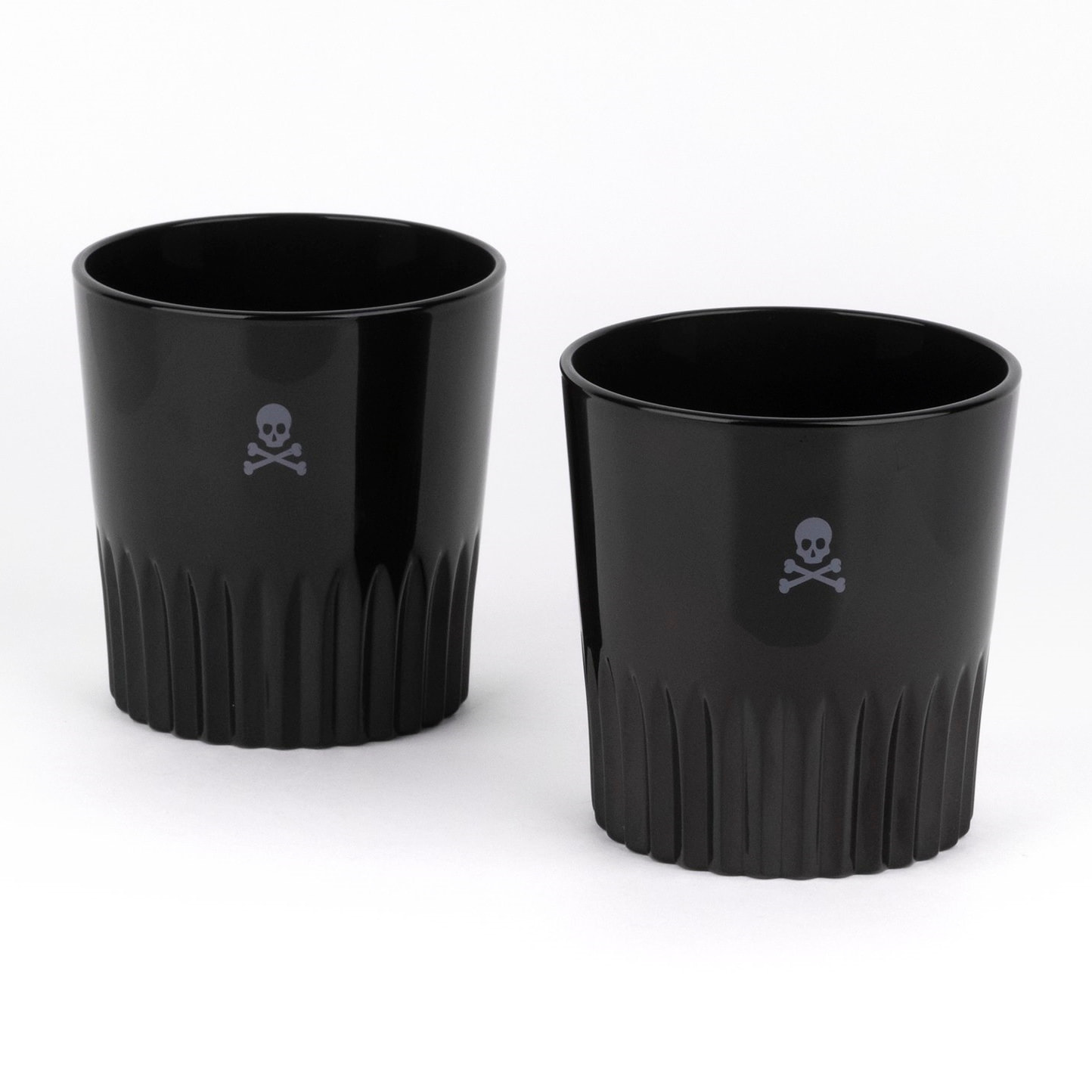 Set de 2 vasos negros para whiskey 345ml scalpers home