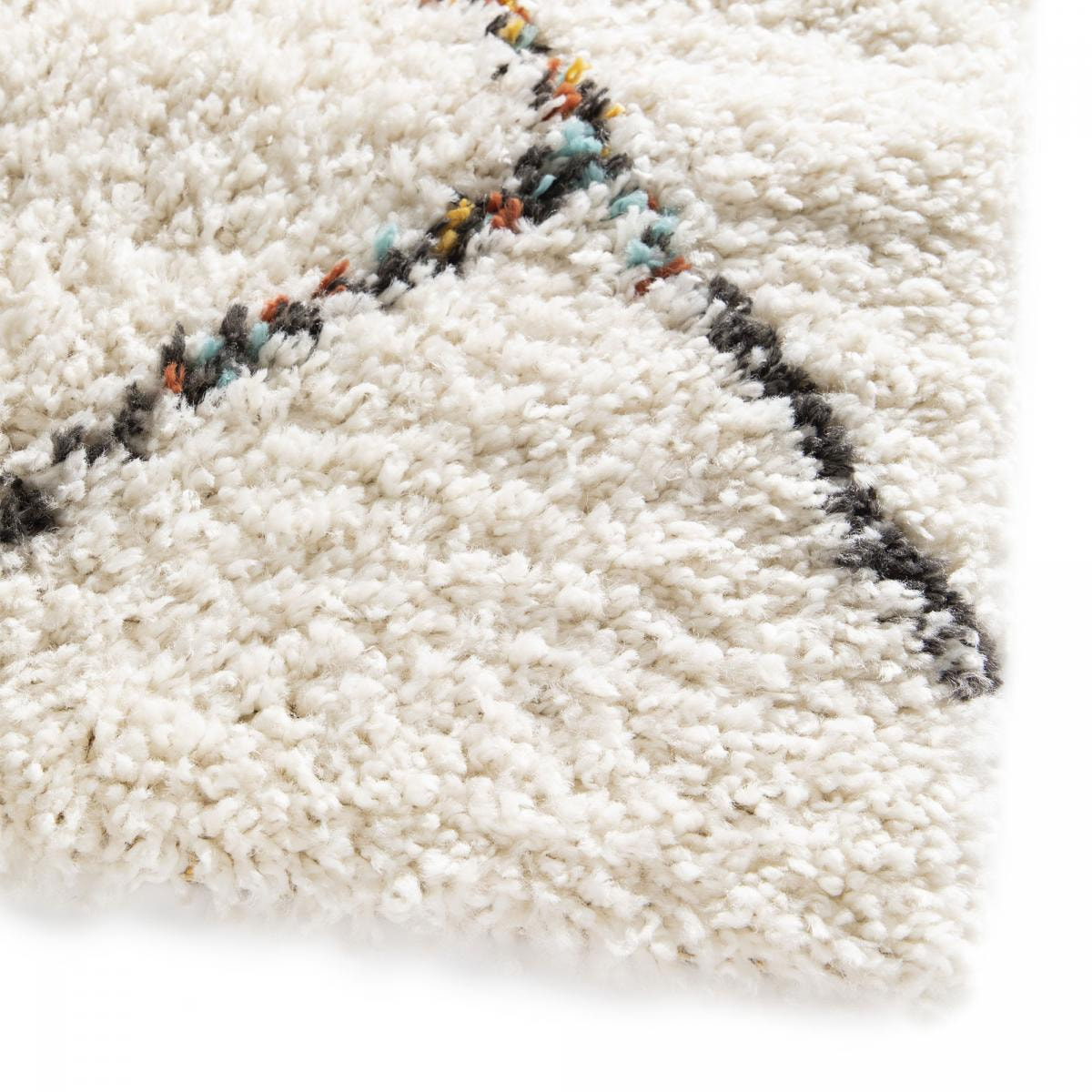 Tapis shaggy tissé motif berbère NUHI