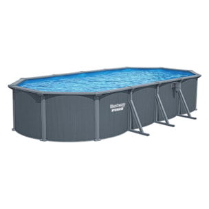 Bestway Piscine acier ovale Bestway Hydrium 732 x 366 x 132 cm gris foncé