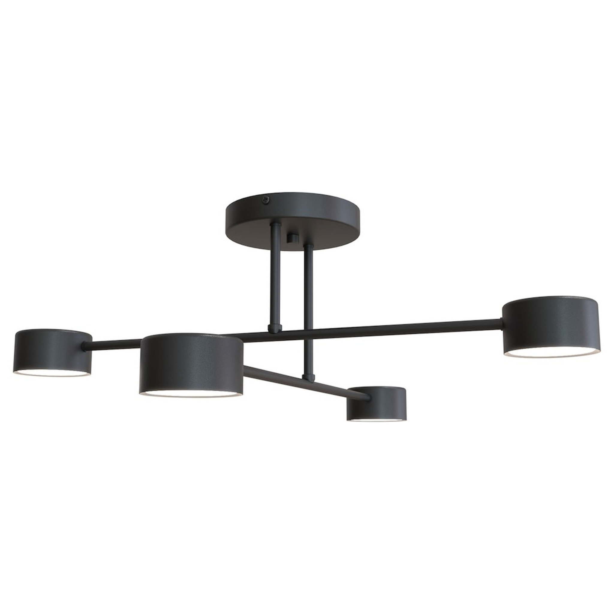 Lampada a sospensione HALO in acciaio verniciato nero