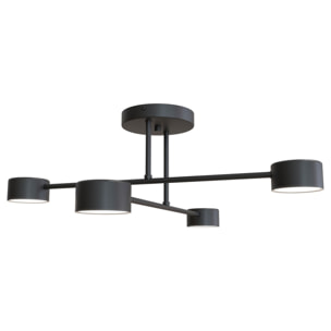 Lampada a sospensione HALO in acciaio verniciato nero