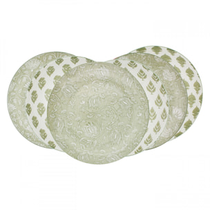 Lot de 6 grandes assiettes, SOLIMAN