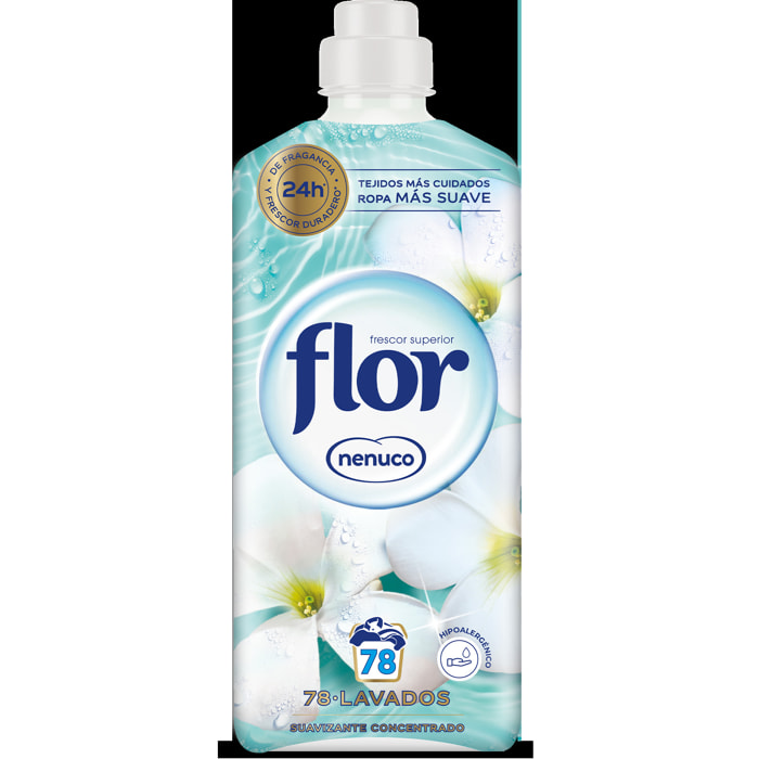 Flor Nenuco Suavizante Concentrado para la ropa 156 lavados (2 botellas x 78 dosis)