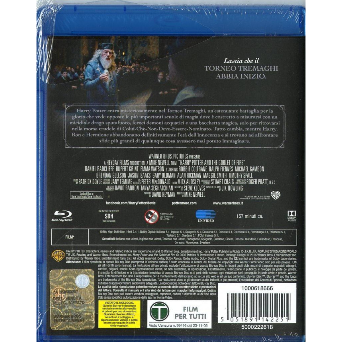 Harry Potter e Il Calice Di Fuoco Blu-Ray Warner Bros.