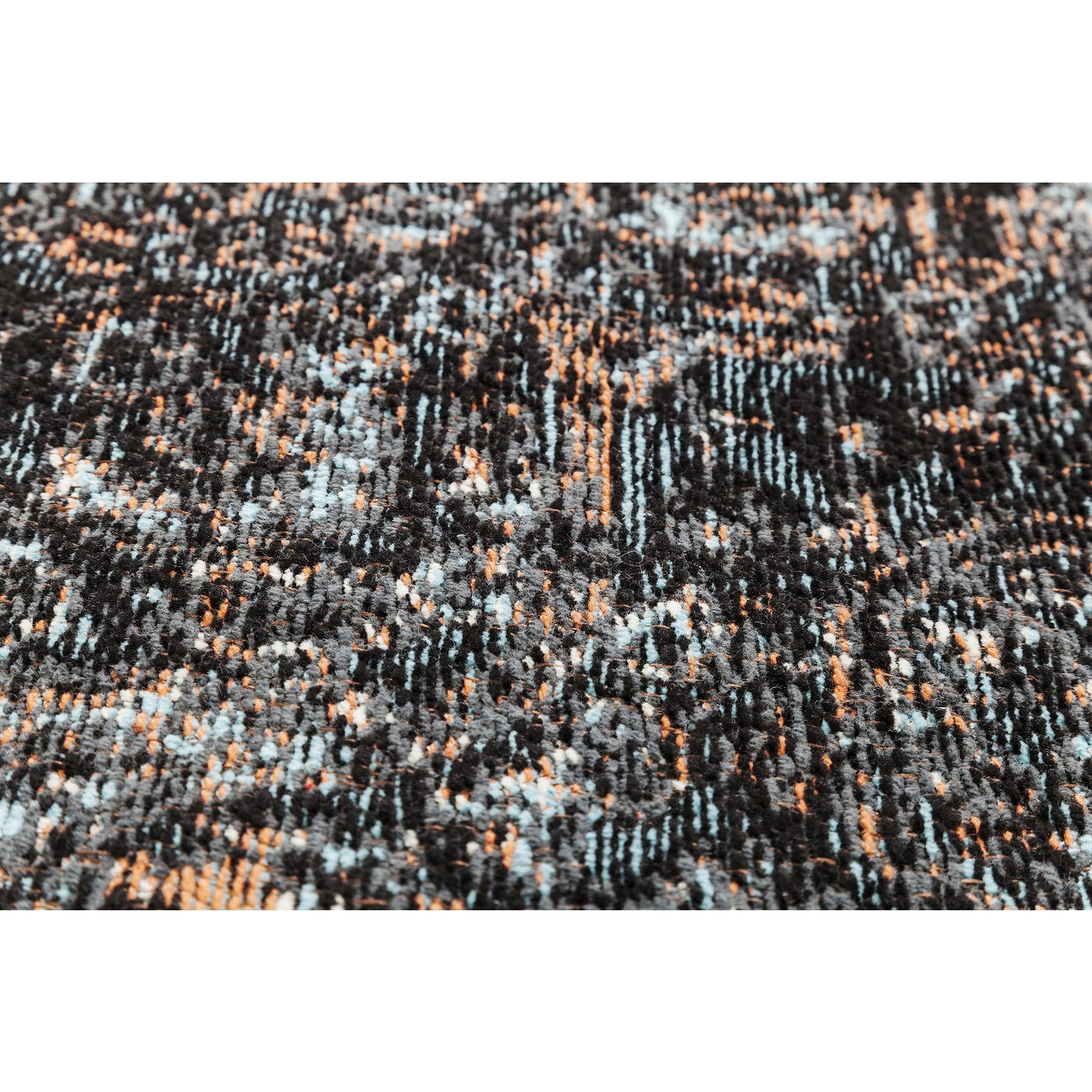 Tapis Kelim Rockstar noir Kare Design