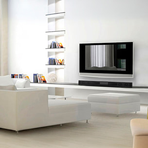 Soundbar 4.0 BS-28B. Bluetooth 4.2, ingresso RCA, ausiliario, Micro SD e radio FM. Con telecomando.